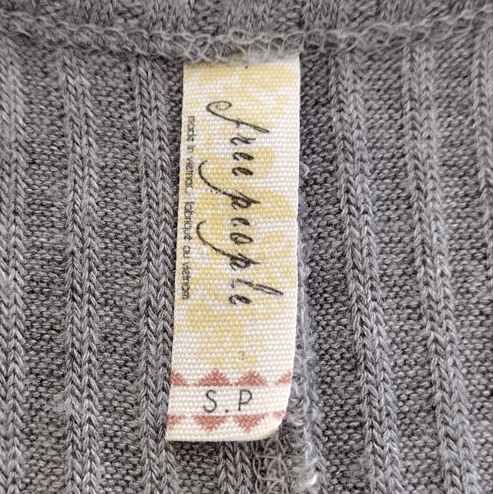 Free People Sunset Park Thermal Knit Boho Pullover Scoop Neck Tunic Size S - Picture 12 of 14